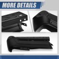 Auto Dynasty Rear Bumper End Cap For 2021 2022 2023 2024 Ford F-150 Passenger Right Side Replacement Non Park Sensor Hole