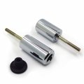 Httmt- Chrome Frame Slider Crash Protector For 2005 2006 Kawasaki Ninja Zx-6r Zx6r P N Mt219-034a-cd