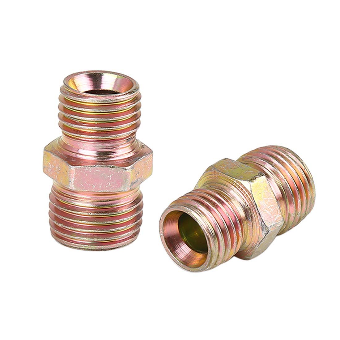 5pcs M14 X 5mm To M16 1 Car Straight Air Pipe Fitting Connector Adapter