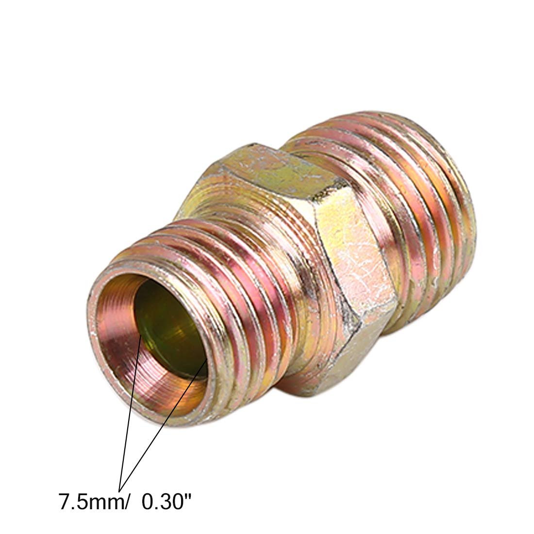 5pcs M14 X 5mm To M16 1 Car Straight Air Pipe Fitting Connector Adapter