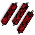 Vps Shock Cover For Kawasaki Racing Kfx 450 R 700 Kfx450 Kfx700 Set Of 3 Red Color Nd1621 