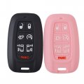 Silicone Rubber Remote Smart Key Fob Case Cover Protector Holder For Chrysler Pacifica 2017-2023 Voyager 2020-2023 7 Buttons 