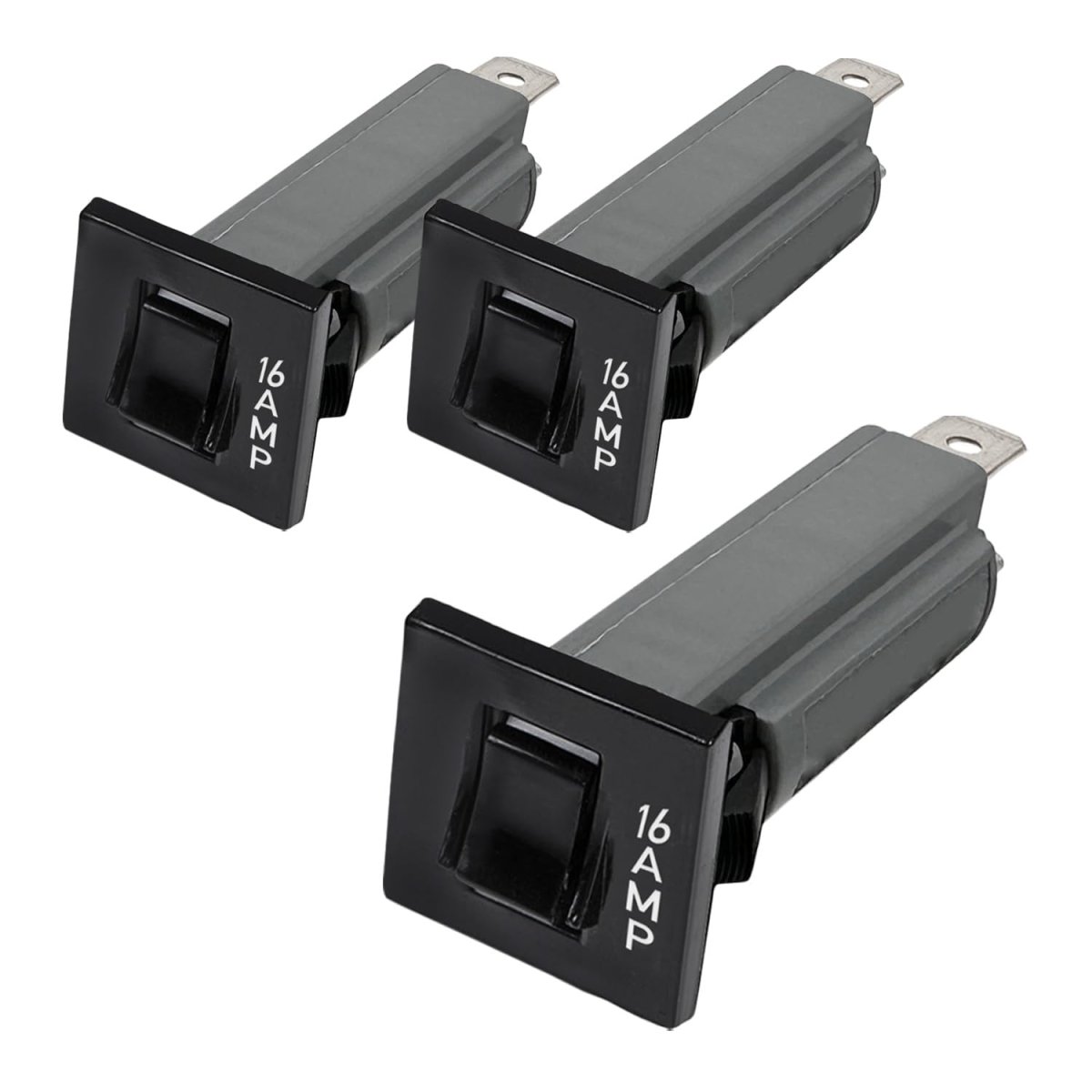 W Type 16 Amp Thermal Circuit Breaker Fuse W28-xq1a-16 Quick Connect Snap-in 16a 3 Pack
