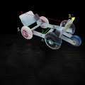 Tire Wheel Dolly Flat Booster Trolly Emergency Roller Move Tool With 5 Wheels For Heavy Duty Bicycle Motorcycle Tricycle Wheel