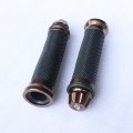 Yibid Motorcycle Hand Grips Gel Rubber And Cnc Aluminum With Bar End Plug For 7 8 Handlebar Honda Yamaha Suzuki Kawasaki Ducati