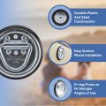 Rv Leash D Ring 10 Pack 1500 Lb Capacity 1 4 In Coated Steel Tie Down Anchor For Campers And Rvs Surface Mount Abs Plastic
