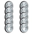 Rv Leash D Ring 10 Pack 1500 Lb Capacity 1 4 In Coated Steel Tie Down Anchor For Campers And Rvs Surface Mount Abs Plastic