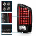 Amerilite For 2007-08 Dodge Ram 1500 07-2009 2500 3500 Pickup Black Led Replacement Tail Lights Set Passenger And Driver Side