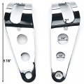 Krator Ddl-8c Chrome Head Mounting Fork Ears Bracket For Cafe Racer Bobber Bike 31-37mm