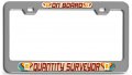 Quantity Surveyor On Board Career Ch 3d Metal License Plate Frame Auto Suv Truck Tag Holder O8 