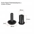 Uxcell Push Clips Rivets 5mm X 8 Pcb Circuit Panel Nylon Fasteners Black 50 Pcs