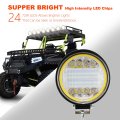 4 Pcs Led Work Light 72w Round Spot And Flood Combo Beam Bar With Flash Strobe Function Fit For Trucks Boat Motorcycles Suv Atv