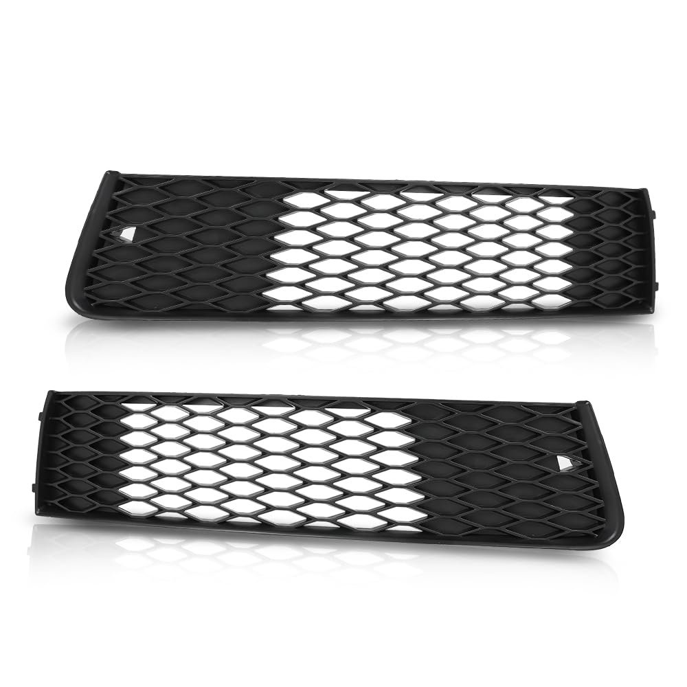 Front Lower Bumper Fog Light Cover Grill 1 Pair For Audi Q7 2010-2015 4l0807697b 4l0807698b Black