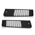 Front Lower Bumper Fog Light Cover Grill 1 Pair For Audi Q7 2010-2015 4l0807697b 4l0807698b Black 