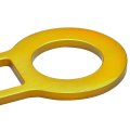 2 25 Inches Anodized Brushed Billet Style Aluminum Rear Racing Tow Hook Gold
