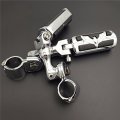 Xkh Group Motorcycle Chrome Short Angled Adjustable Peg Mounting Kit Eagle Style Footrest For V-star Roadstar Suzuki Boulevard