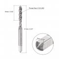 Uxcell Spiral Flute Threading Tap 6-32 Unc Hss High Speed Steel Uncoated Machine Thread Screw 3 Flutes Tapping Tool H2