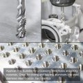 Uxcell Spiral Flute Threading Tap 6-32 Unc Hss High Speed Steel Uncoated Machine Thread Screw 3 Flutes Tapping Tool H2