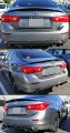 Fits For 2014-2017 Infiniti Q50 Aq Style Rear Bumper Diffuser Vip Trunk Spoiler Combo