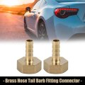 8mm Hose Id X G 1 2 Npt Female Pipe Brass Tail Barb Fitting Connector For Joiner Air Water Fuel Pcs