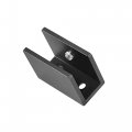 Uxcell Adjustable Glass Shelf Bracket Aluminum Alloy Rectangle Clamp Clip Holder For 10-12mm Thick With Screws 2pcs