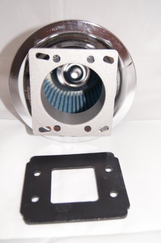 Intake Filter Af Adapter For 86-90 91 92 Mazda Rx7 Rx-7 Includes Blue Air