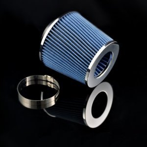 Intake Filter Af Adapter For 86-90 91 92 Mazda Rx7 Rx-7 Includes Blue Air