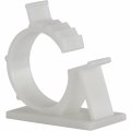 Jacobsparts V1 Adhesive Cable Management Clips 1 0 Inch Adjustable Clamp White 25 Pack 