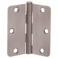 Dull Nickel 3-1 2 X Residential Bearing Hinge 1 4 Radius 