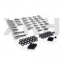 Xkh- Aluminum Fairing Bolt Kit Body Compatible With 1999-2007 Suzuki Hayabusa Gsxr 1300 Silver B07m65htly