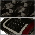 Auto Dynasty Compatible With 07-09 Dodge Ram Pickup 3rd Gen Pair Of 3d White Led Bar Black Housing Smoked Lens Brake Tail