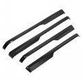 4pcs Inner Front Door Panel Armrest Cover Trim For Toyota Tundra 2014-2020 Accessories Interior Decoration Glossy Carbon Fiber 