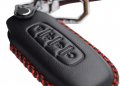 Leather Key Cover Keychain Hook Clip For Nissan Rogue Pathfinder X-trail 2023 2024 285e3-7la6a