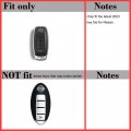 Leather Key Cover Keychain Hook Clip For Nissan Rogue Pathfinder X-trail 2023 2024 285e3-7la6a