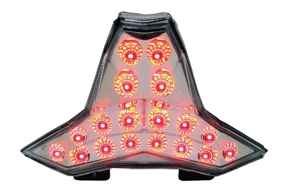 Motodynamic Integrated Sequential Led Tail Lights Clear Lens For Kawasaki Ninja Zx-4r Zx-4rr 2023-2026 Relay Included