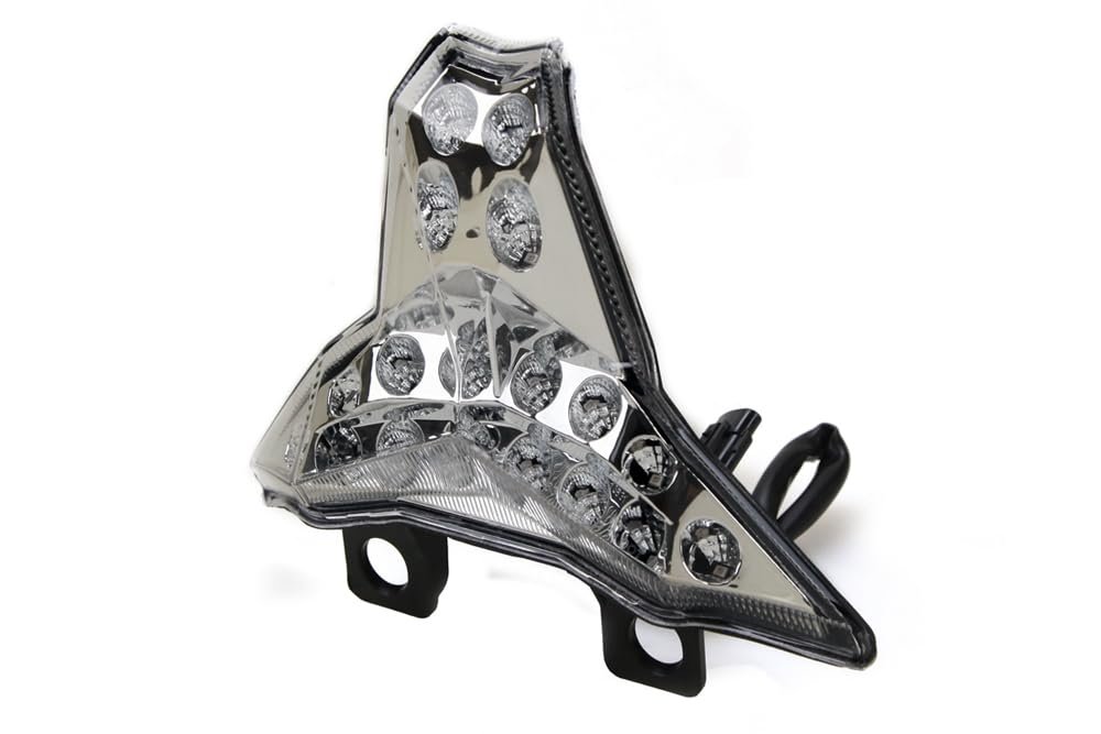 Motodynamic Integrated Sequential Led Tail Lights Clear Lens For Kawasaki Ninja Zx-4r Zx-4rr 2023-2026 Relay Included