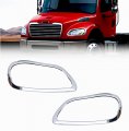 Torque Pair Chrome Headlight Bezels Replacement For Freightliner M2 M-2 100 106 112 Semi Trucks Assembly Driver Passenger Side 