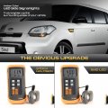 Vipmotoz Full Led Strip Side Marker Lights Fender Parking Lamps Compatible With 2010-2013 Kia Soul Chrome Housing Clear Lens