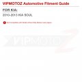 Vipmotoz Full Led Strip Side Marker Lights Fender Parking Lamps Compatible With 2010-2013 Kia Soul Chrome Housing Clear Lens