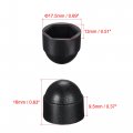 Uxcell Plastic Dome Bolt Nut Protection Cap Covers M8 13mm Hex Screw Cover Black 100pcs