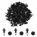 Uxcell 100 Pcs Black Plastic 6 5mm Hole Dia Car Fender Push Rivets For Ford Mondeo