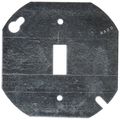 Hubbell-raco 729 Flat Octagon Cover With Toggle Switch 4-inch 