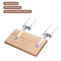 Uxcell 4pcs Floating Shelf Bracket 3 Inch Adjustable Wall Mounting Blind Support Hidden For Wood Shelves Silver