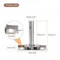 Uxcell 4pcs Floating Shelf Bracket 3 Inch Adjustable Wall Mounting Blind Support Hidden For Wood Shelves Silver