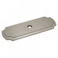 Cosmas 5 Pack B-112sn Satin Nickel Cabinet Hardware Knob Backplate Back Plate 