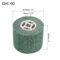 2pcs 120mmx100mm 60 Grit Non-woven Polishing Burnishing Wheel Nylon Wire Drawing Abrasive Flap For Stainless Steel Copper Green