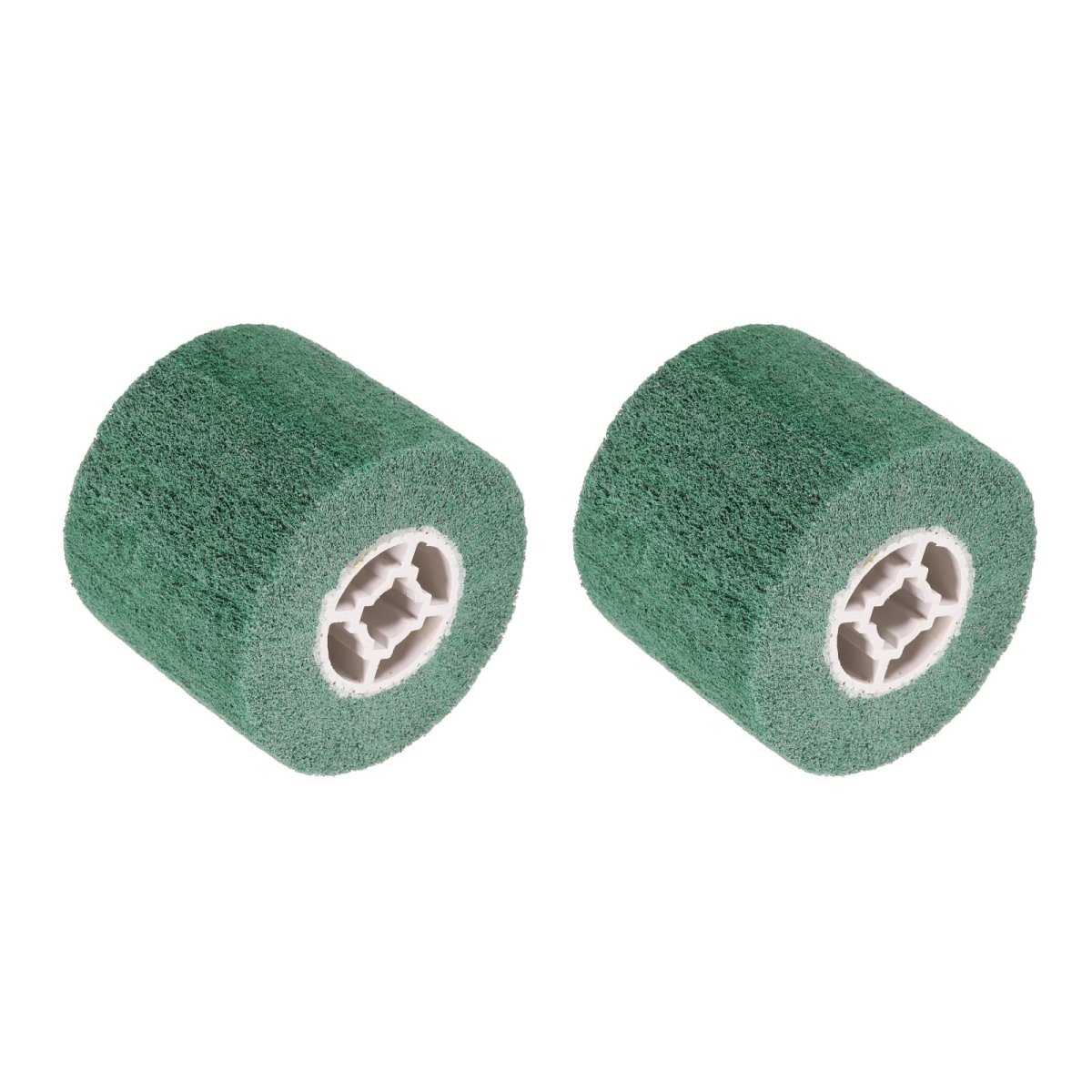 2pcs 120mmx100mm 60 Grit Non-woven Polishing Burnishing Wheel Nylon Wire Drawing Abrasive Flap For Stainless Steel Copper Green