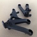 Black Front Rider Foot Pegs Bracket Fit For Honda Cbr600rr Rr 2007 2008-2011