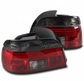 Tail Brake Lights Rear Lamps Red Smoke Tinted For 1997-2000 Bmw 5 Series E39 Sedan 4dr 