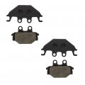 Niche Front Left Right Brake Pad Set For Can-am S45105baa000a Kawasaki 43082-y003 Organic 2 Pack